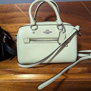 New! COACH Mini Rowan Bag in Pale Lime